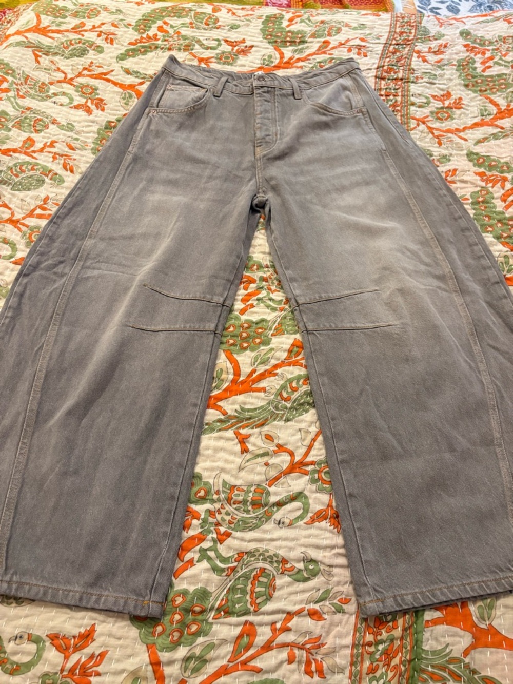 NWOT We The Free Barrel Leg Jeans in Brown/Gray - Picture 3 of 9
